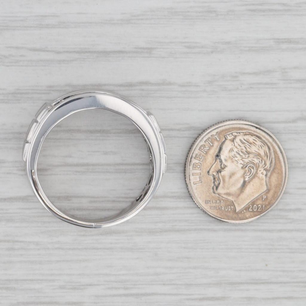 0,45ctw Diamant-Hochzeitsring aus 10k Weißgold Größe 9,25 Ring 3
