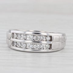 0,45ctw Diamant-Hochzeitsring aus 10k Weißgold Größe 9,25 Ring