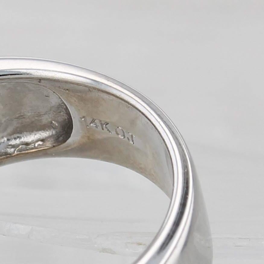 0.45ctw Open Work Diamond Ring 14k White Gold Size 5 For Sale 2