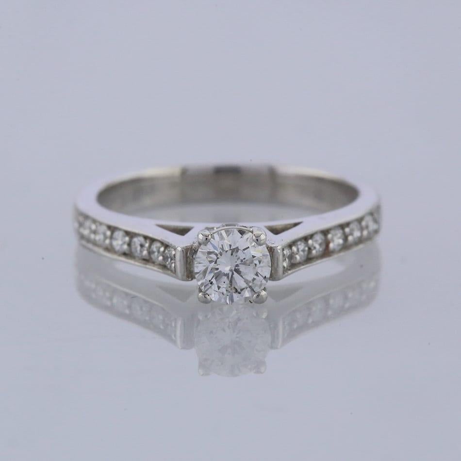 0,46 Karat Diamant Solitär Verlobungsring im Zustand „Gut“ in London, GB