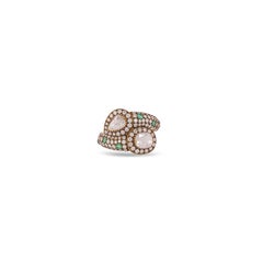 0.46 Carat High Victorian Rose Cut Diamond old Style Ring