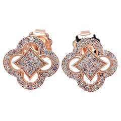 0.46 Carat Pink Diamonds 14kt Rose Gold Earrings