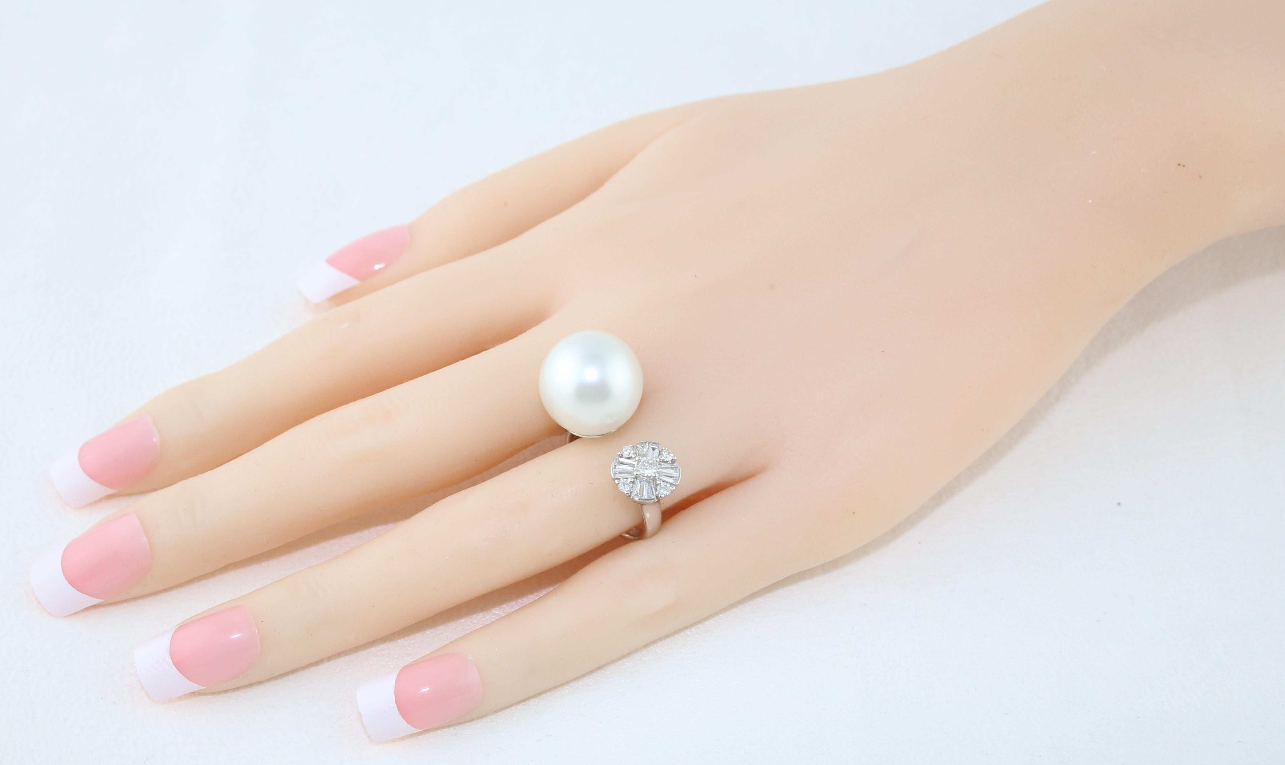 pearl finger ring