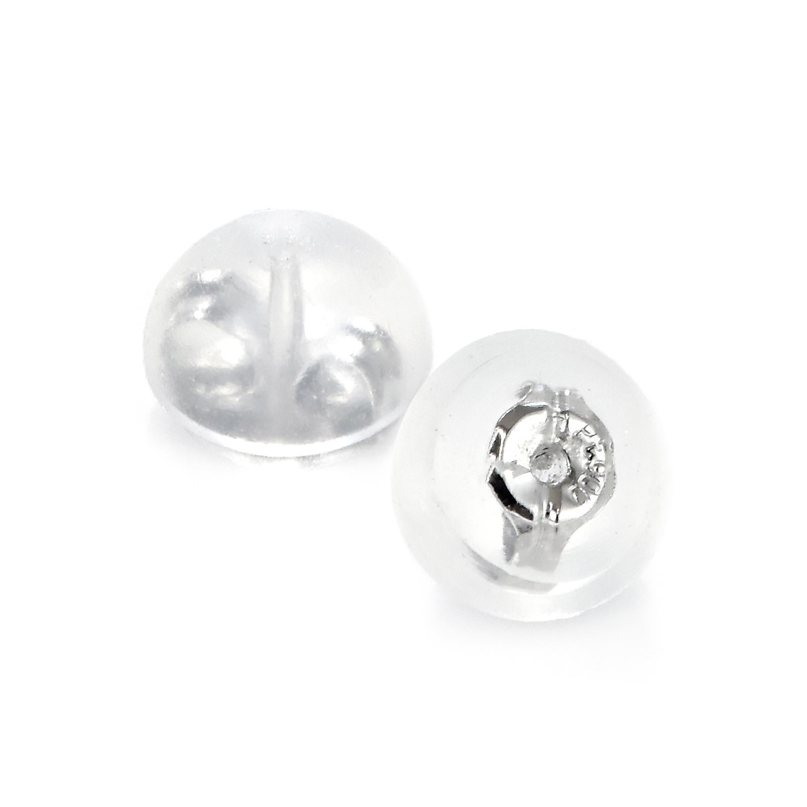 0,46 Karat natürliche burmesische Rubine und Diamanten Ohrringe aus Platin Damen im Angebot