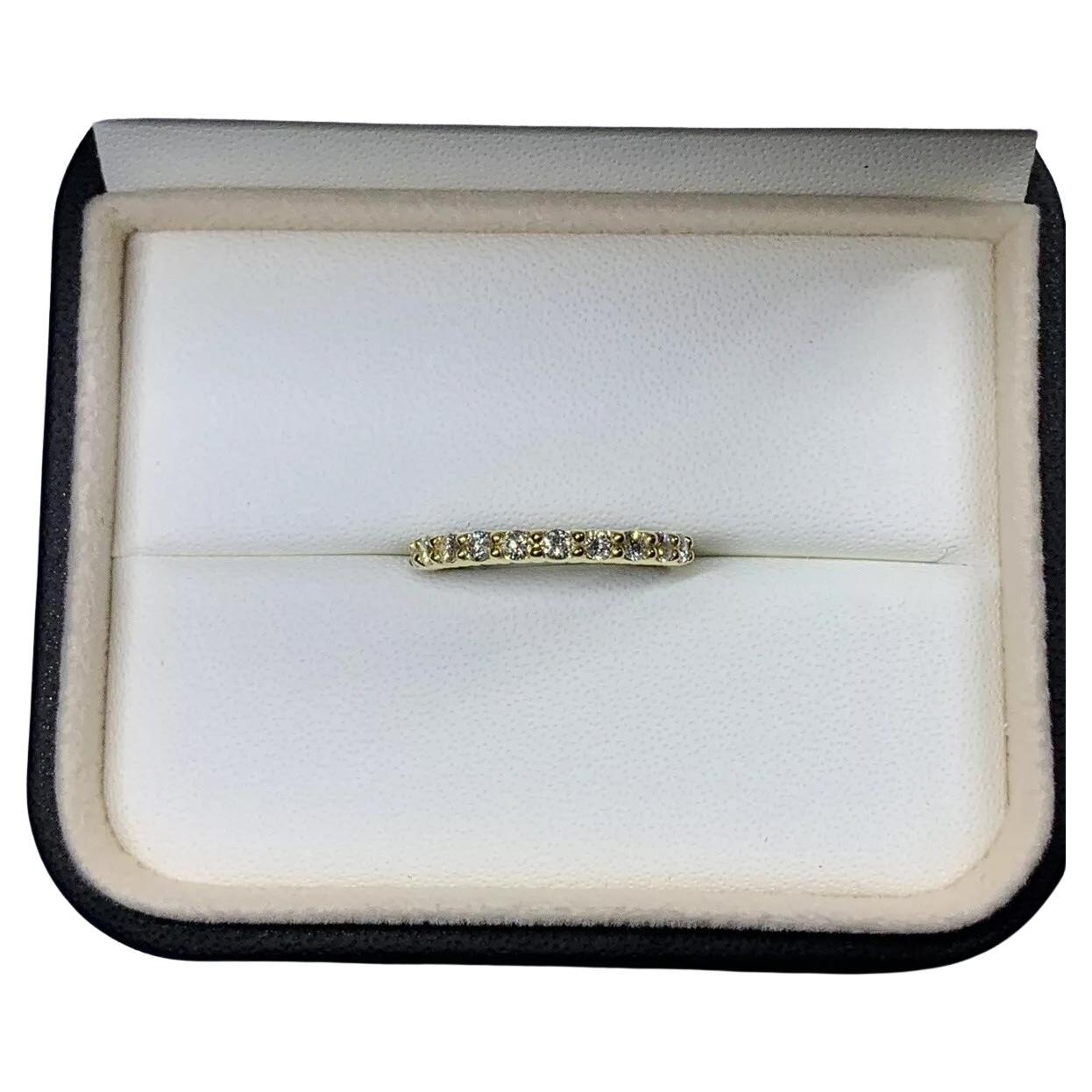 0.46ct Diamond Eternity Chunky Engagement Ring 18ct Yellow Gold