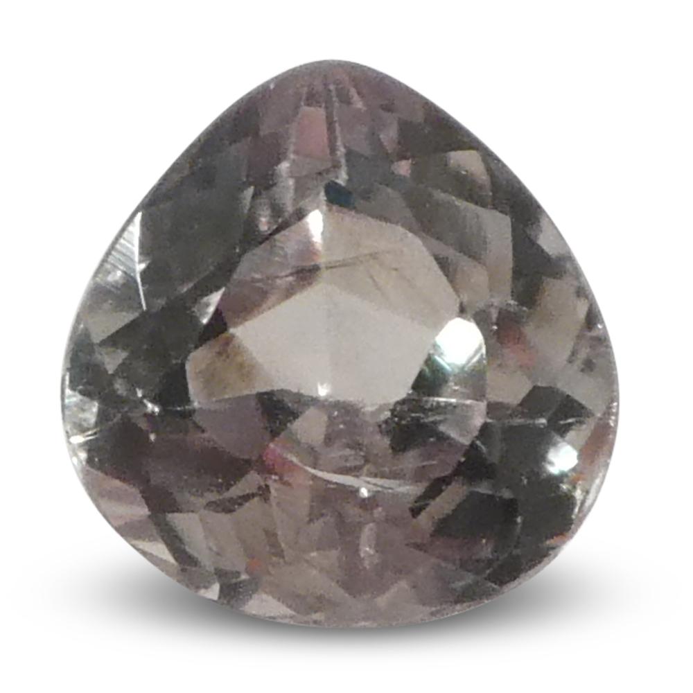 0.46ct Pear Yellowish Green to Greyish Purple Alexandrite from Brazil For Sale 7