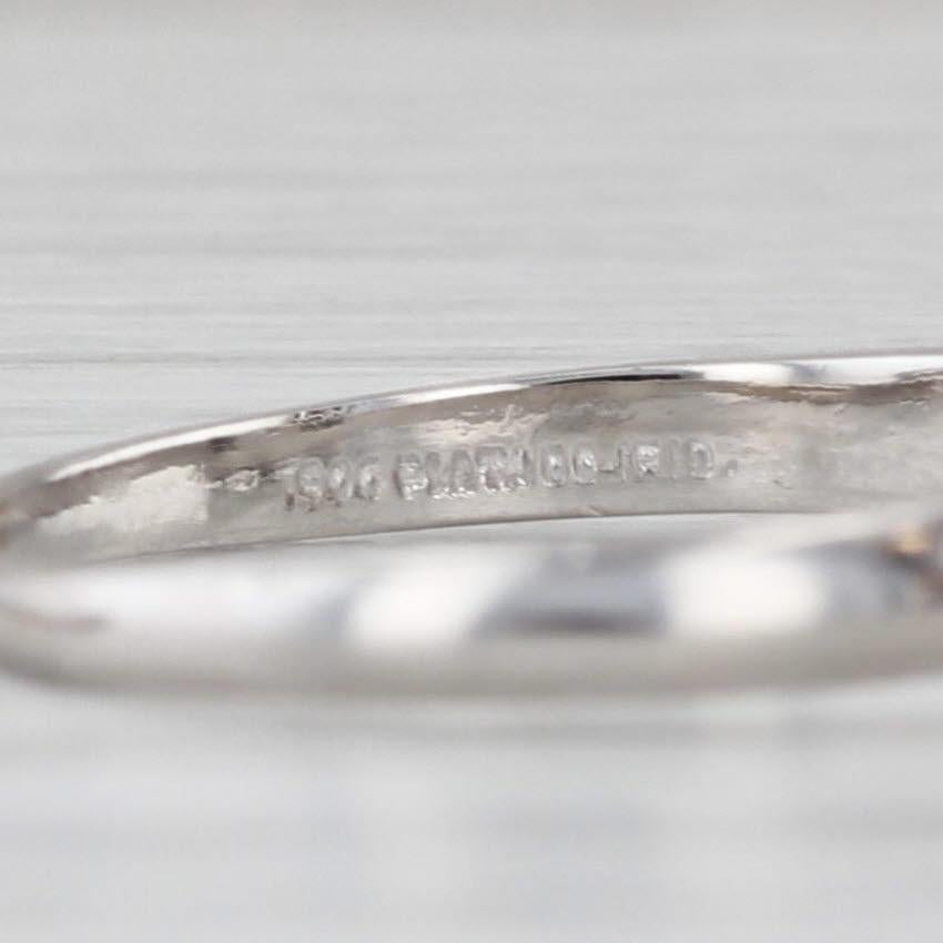 0.46ctw Anillo de compromiso Damond Alianza de boda Conjunto nupcial Platino Talla 5 en venta 1