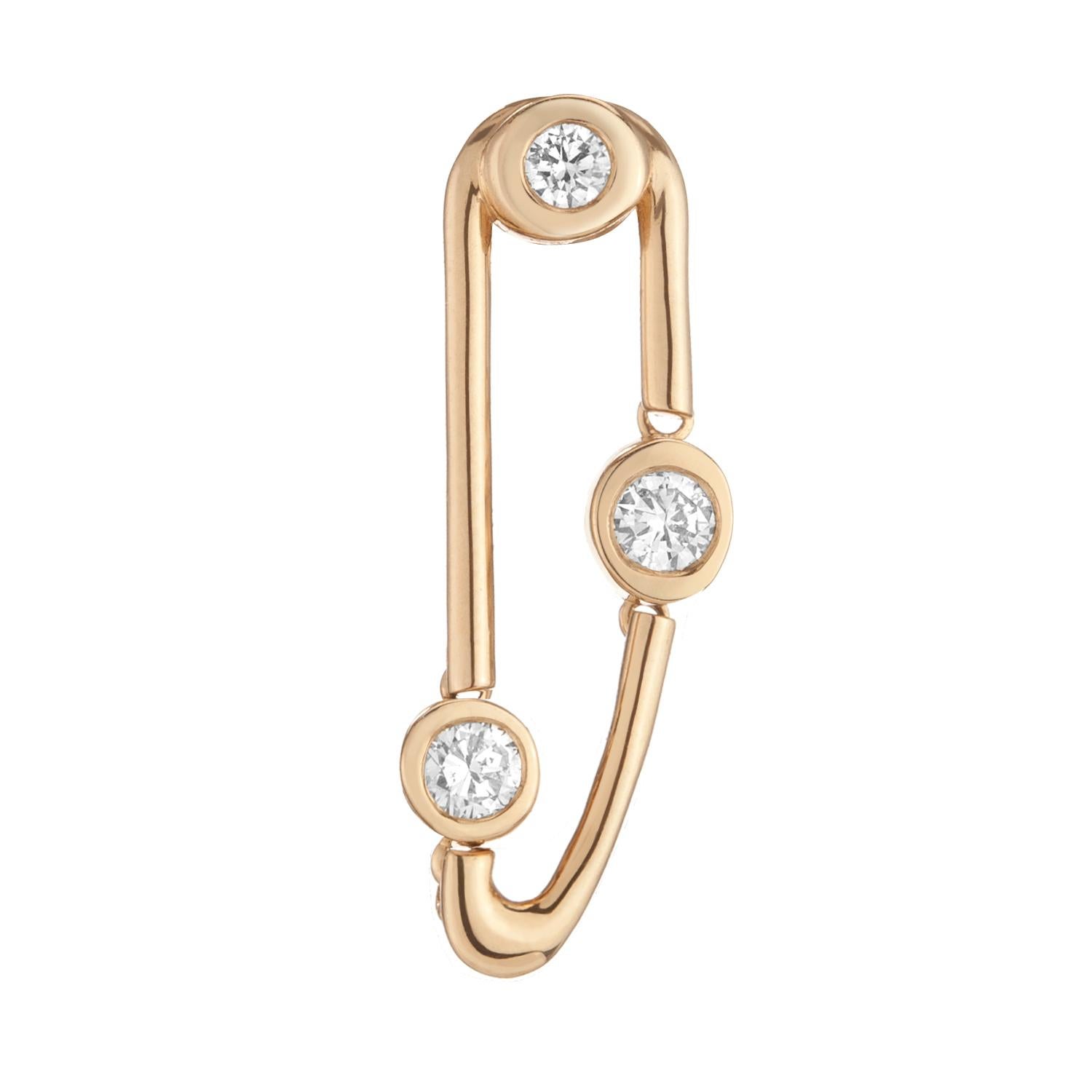 Contemporary Hi June Parker Gold Statement movement dangle Earrings 0.47 Carat Diamond  For Sale