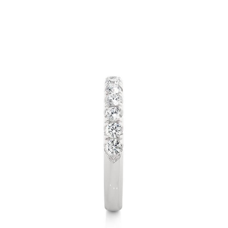 Modern 0.47 Carat Diamonds Vow Collection Ring in 14K White Gold For Sale