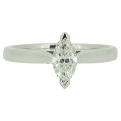 0.47 Carat Marquise Diamond Solitaire Ring