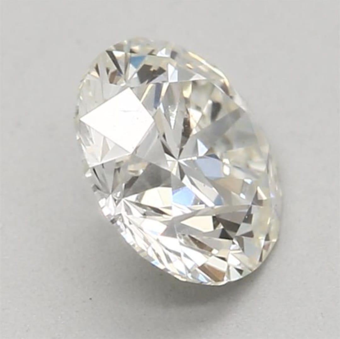 0.47 Carat Round shaped diamond SI1 Clarity GIA Certified For Sale 6