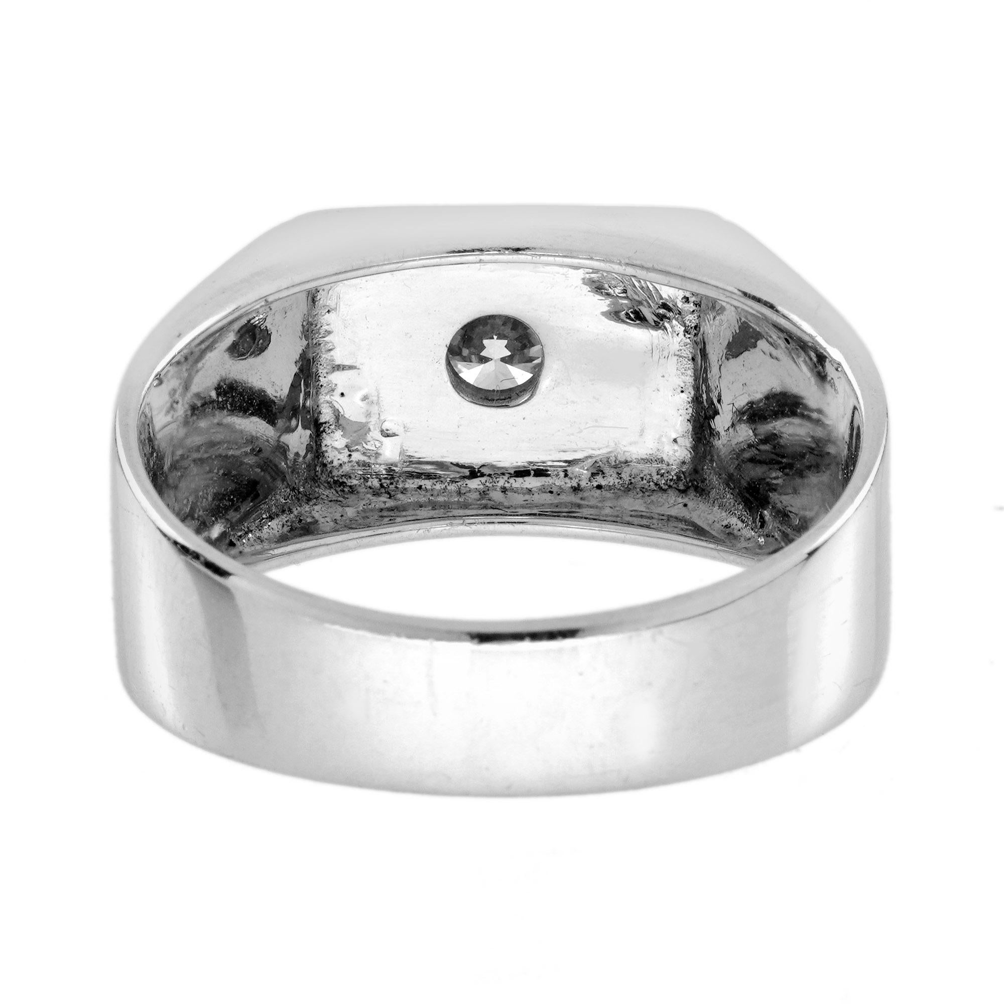 0.47Ct. Diamond Men Band Ring in Platinum 950 In New Condition In Bangkok, TH