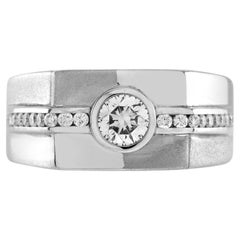 0.47Ct. Diamond Men Band Ring in Platinum 950