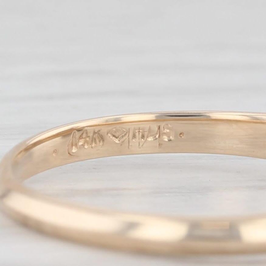 0.47ct Heart Diamond Solitaire Engagement Ring 14k Yellow Gold Size 5.75 For Sale 2