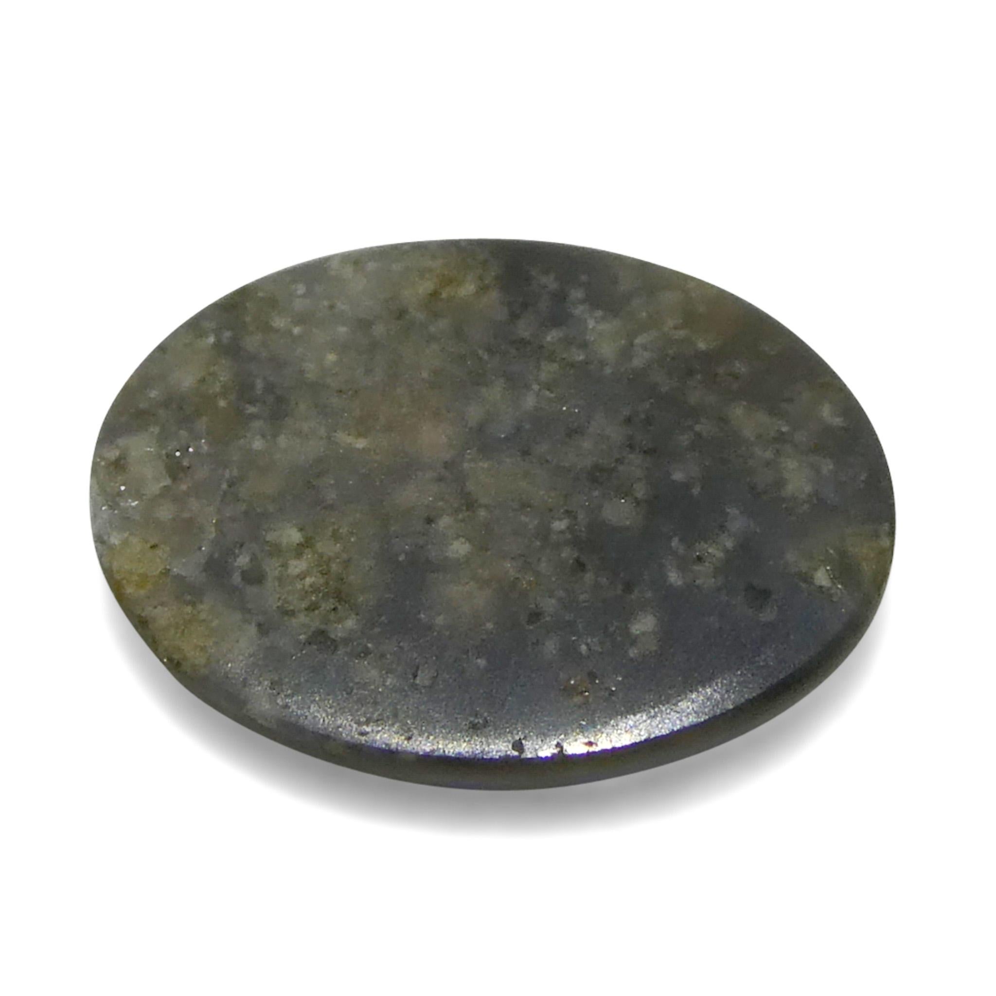 0.47 Karat ovaler weißer Opal mit Cabochonschliff aus Australien im Angebot 7