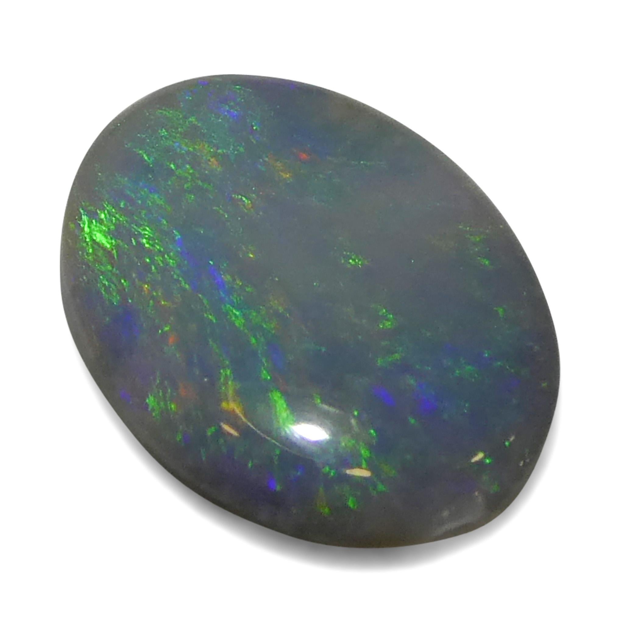 0.47 Karat ovaler weißer Opal mit Cabochonschliff aus Australien im Zustand „Neu“ im Angebot in Toronto, Ontario