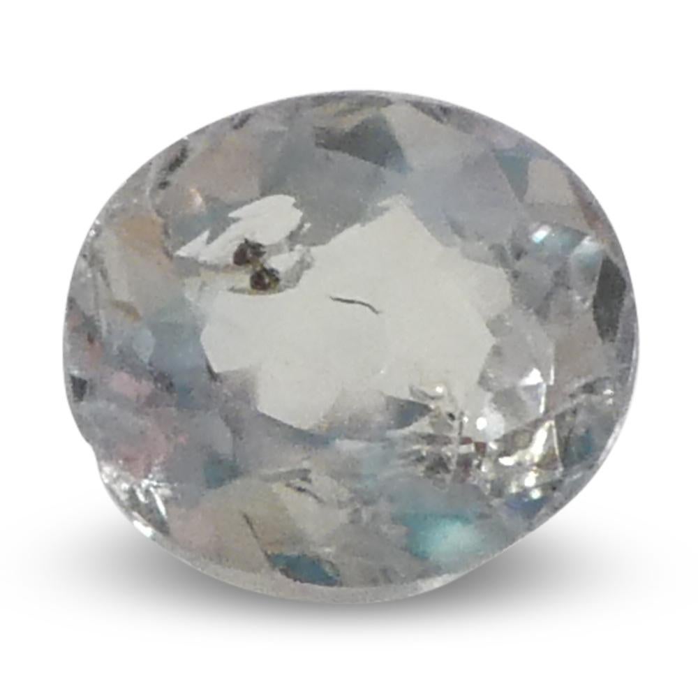 Alexandrite ovale de 0,47ct, vert jaunâtre à violet grisâtre, Brésil en vente 7