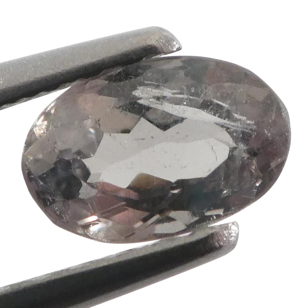 0.47ct Oval Yellowish Green to Greyish Purple Alexandrite from Brazil For Sale 9