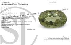 0.47ct Oval Yellowish Green to Greyish Purple Alexandrite from Brazil