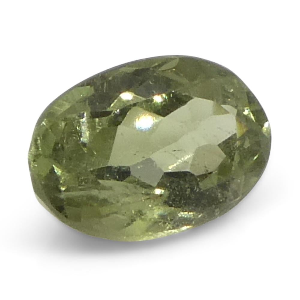 0.47ct Oval Yellowish Green to Greyish Purple Alexandrite from Brazil For Sale 3