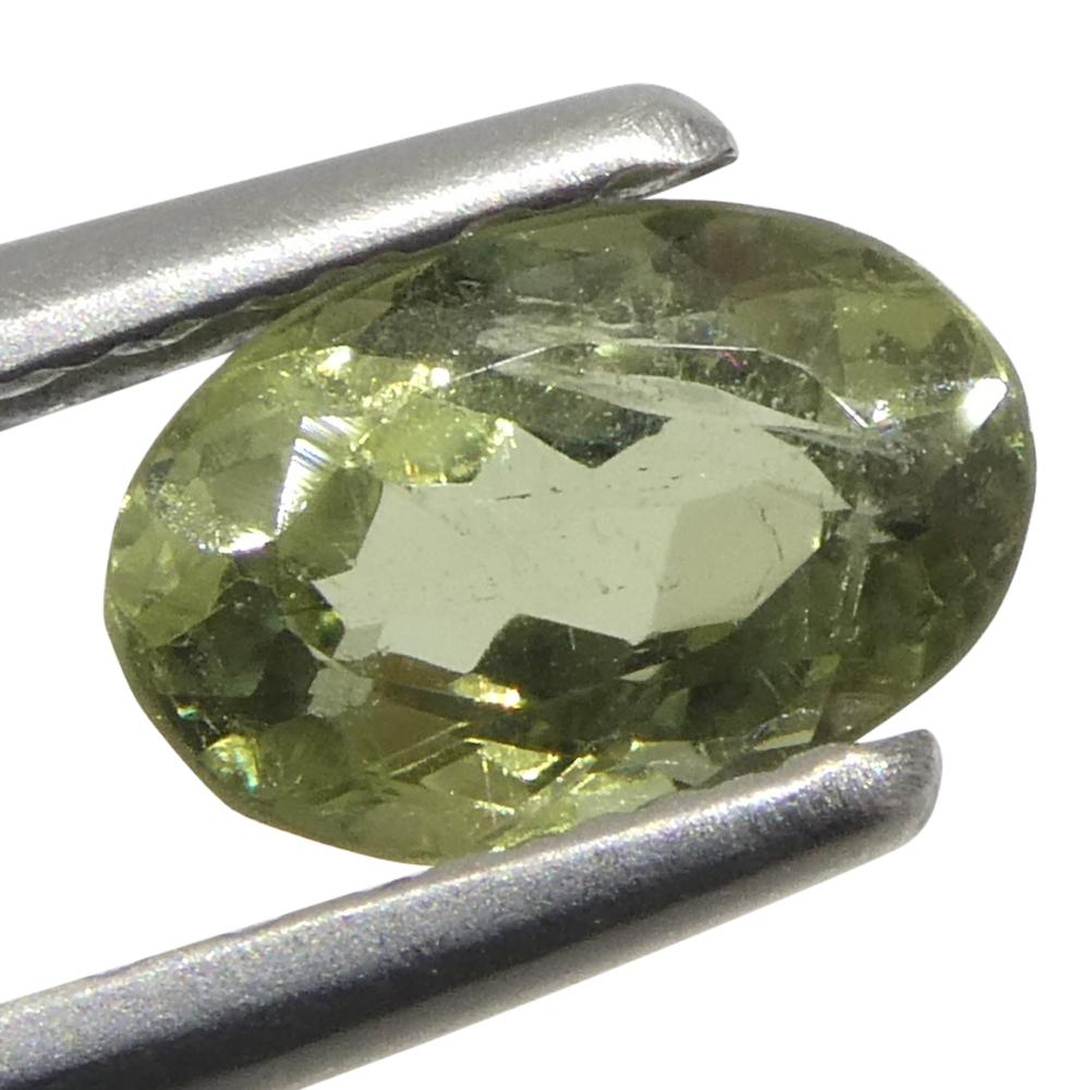 0.47ct Oval Yellowish Green to Greyish Purple Alexandrite from Brazil For Sale 4
