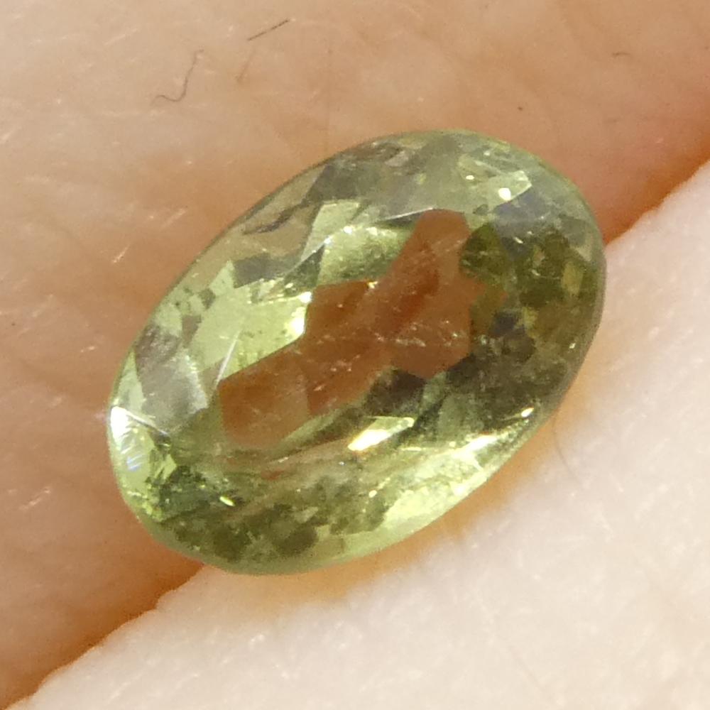 0.47ct Oval Yellowish Green to Greyish Purple Alexandrite from Brazil For Sale 5