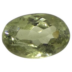 0,47ct Ovaler gelblich grüner bis gräulich violetter Alexandrit aus Brasilien