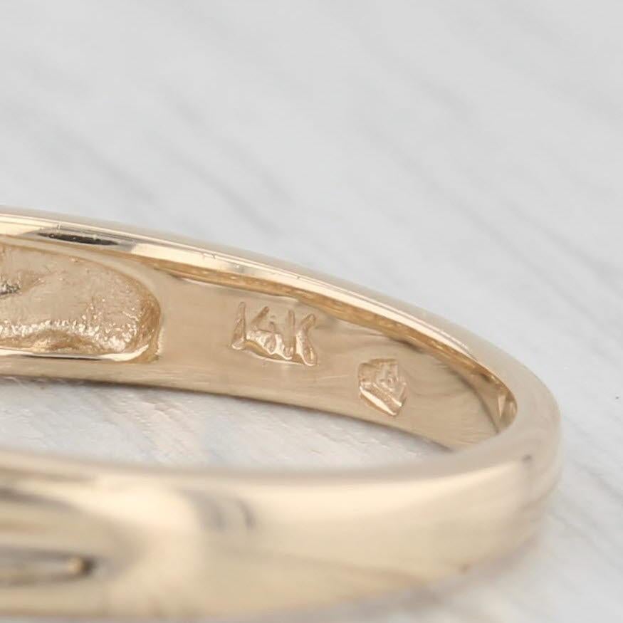 Princess Cut 0.47ctw Princess Diamond Engagement Ring 14k Yellow Gold Size 7 For Sale
