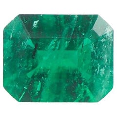0.48 Carat Colombian Emerald Loose Gemstone (Émeraude colombienne en vrac) Taille émeraude 6x4,81 mm