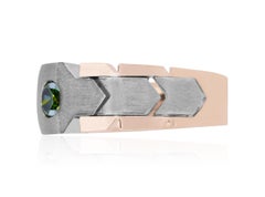 0.48 Carat Green Diamond Men’s Ring