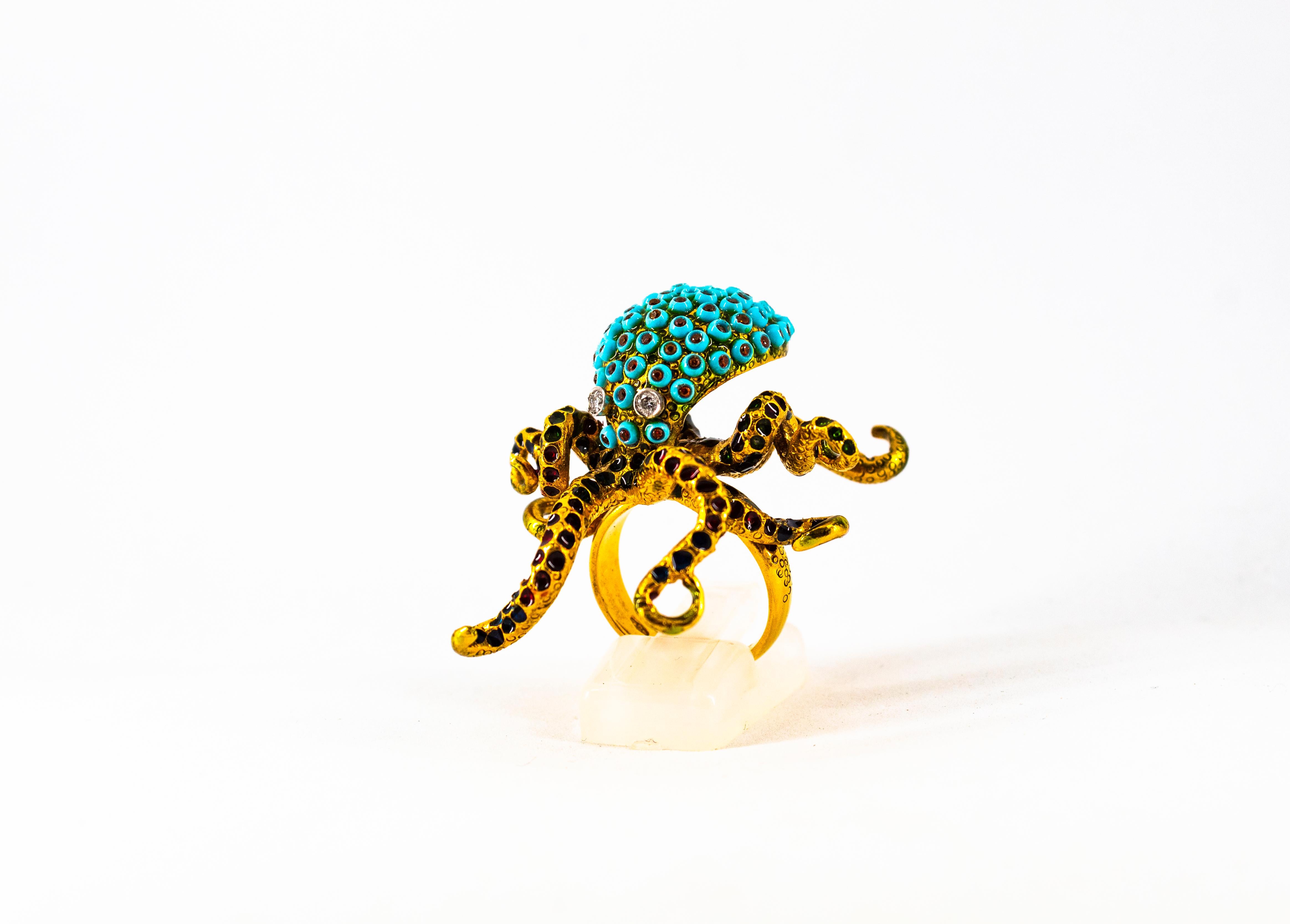 turquoise octopus