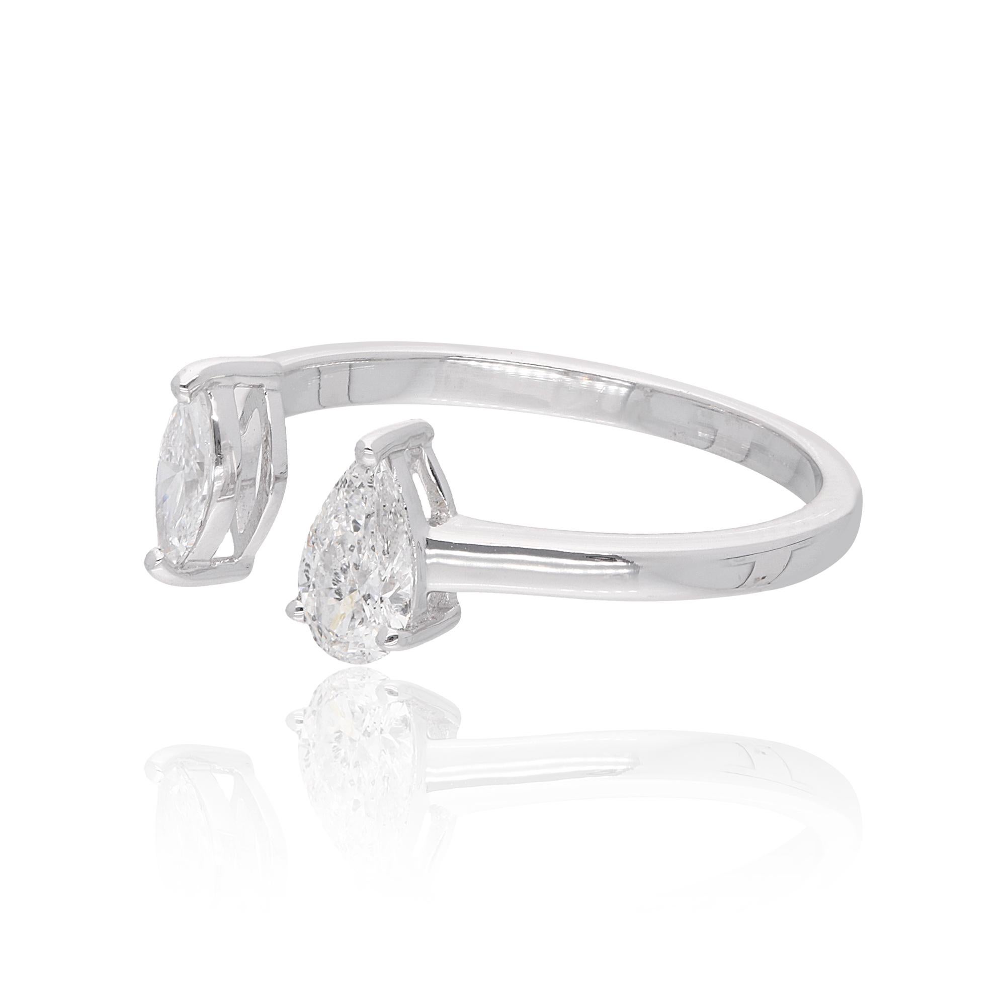 Code d'article :- SER-21927
Poids brut :- 2.45 gm
Or blanc massif 18k Poids :- 2.35 gm
Poids du diamant naturel :- 0.48 Ct. ( DIAMANT MOYEN DE PURETÉ SI1-SI2 ET DE COULEUR H-I )
Taille de la bague : - 7 US & Toutes tailles disponibles

✦