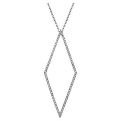 0.48ct "Big Love" Round Diamond Pendant in 18KT White Gold