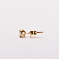 0.48 Carat Diamond Screw Back Studs in 18 Carat Yellow Gold