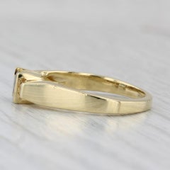 0.48ctw Alexandrite Diamond Ring 18k Yellow Gold Size 7 Stackable