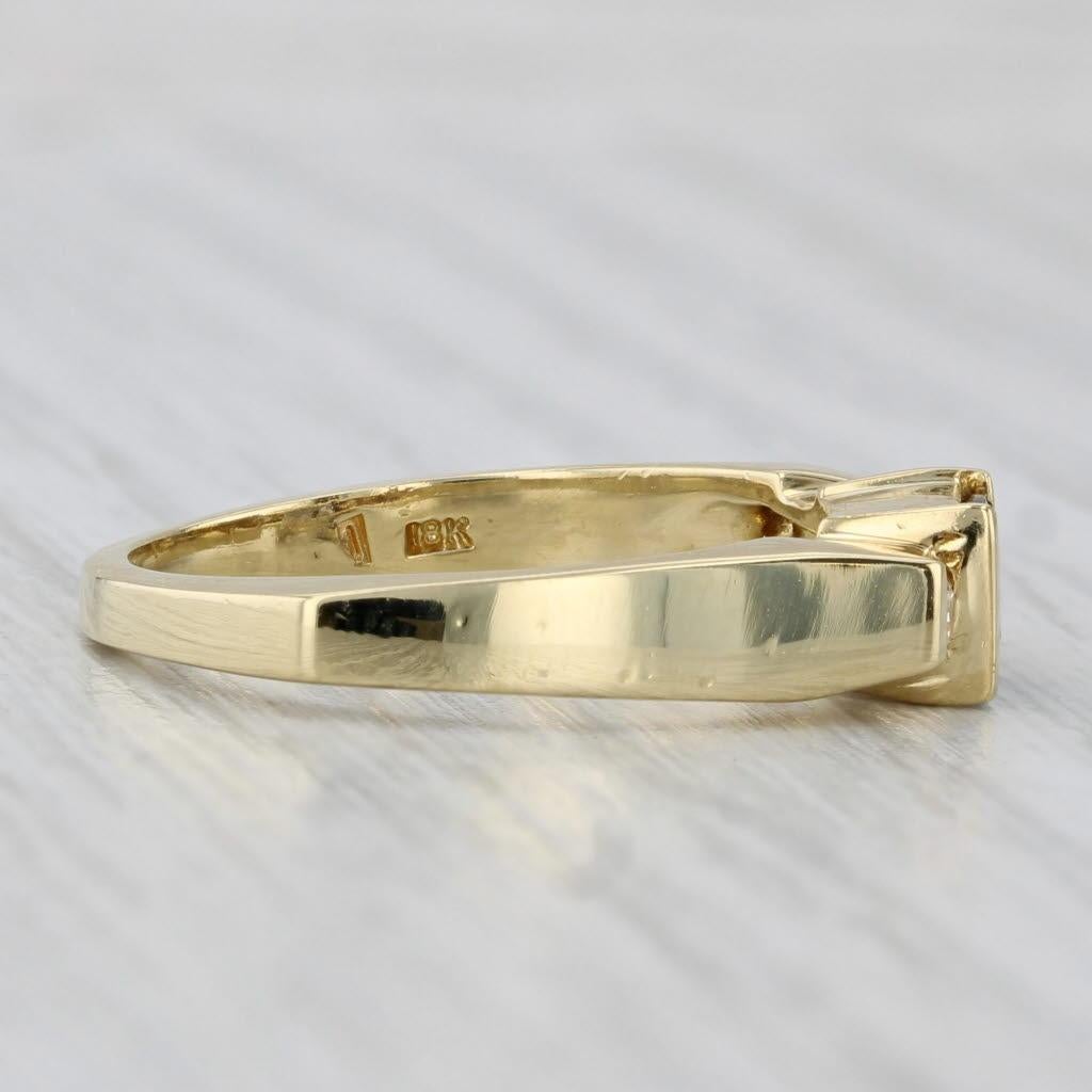 Femenino o masculino 0.48ctw Alexandrite Diamond Ring 18k Yellow Gold Size 7 Stackable en venta