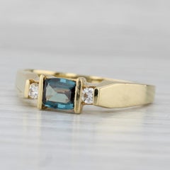 0.48ctw Alexandrite Diamond Ring 18k Yellow Gold Size 7 Stackable