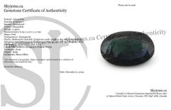 0.49ct Oval Bluish Green to Pinkish Purple Alexandrite from India