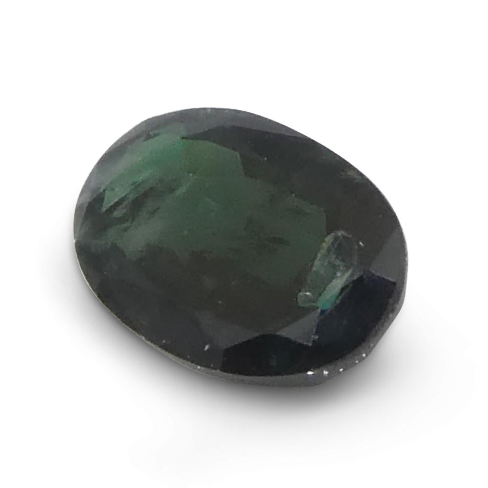 0.49ct Oval Bluish Green to Pinkish Purple Alexandrite from India For Sale 4