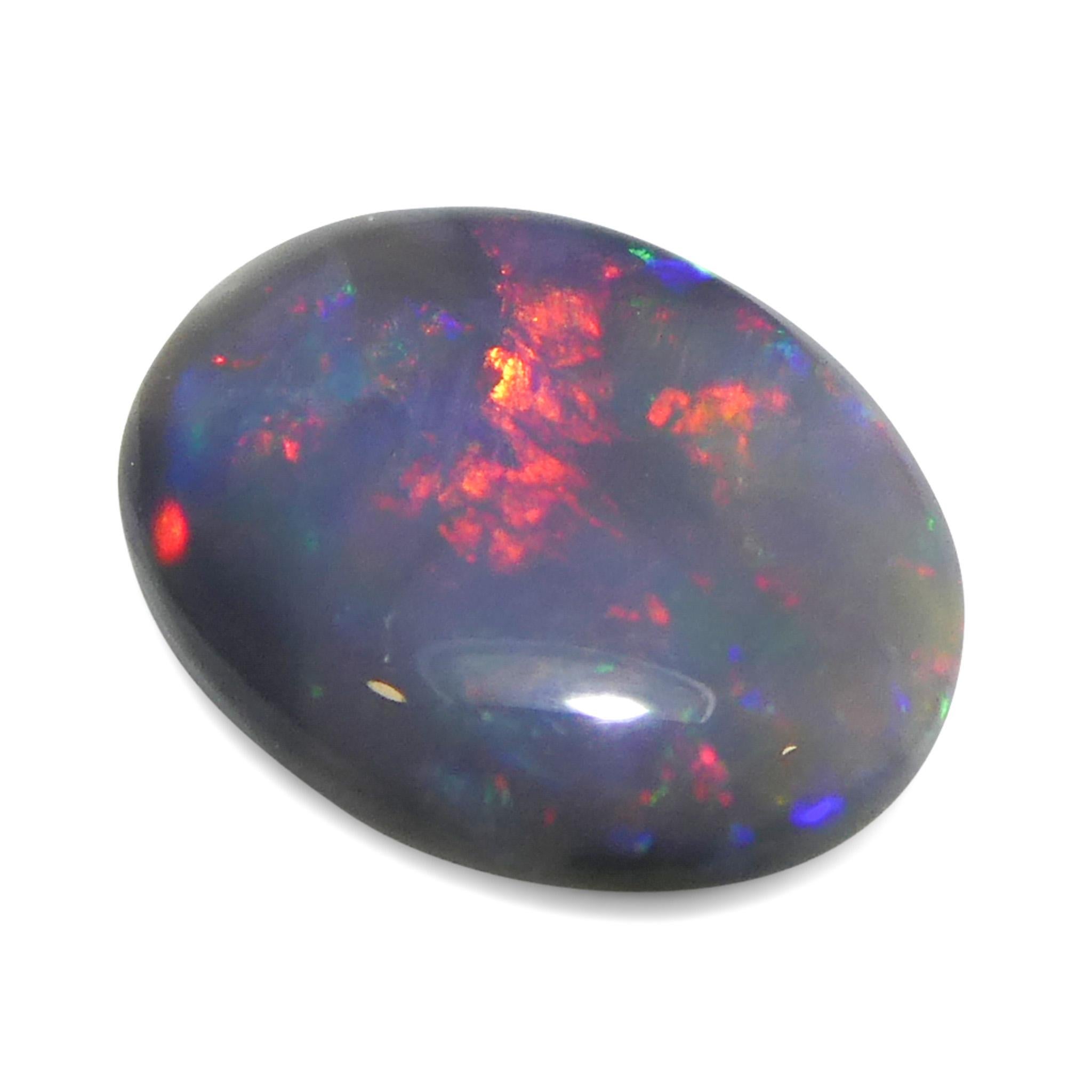 0.49 Karat ovaler grauer Opal im Cabochon-Schliff aus Australien im Zustand „Neu“ in Toronto, Ontario