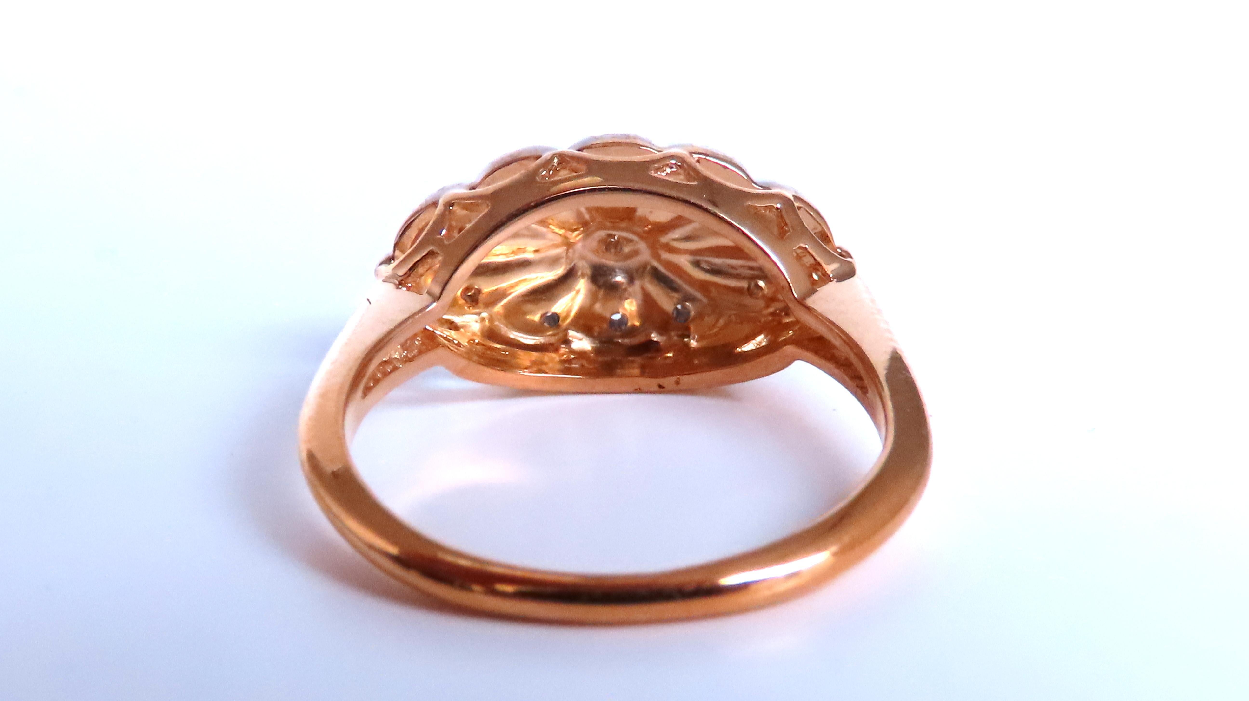 Anello vintage europeo da .04ct restaurato in oro 14kt 41147 In condizioni buone in vendita a New York, NY