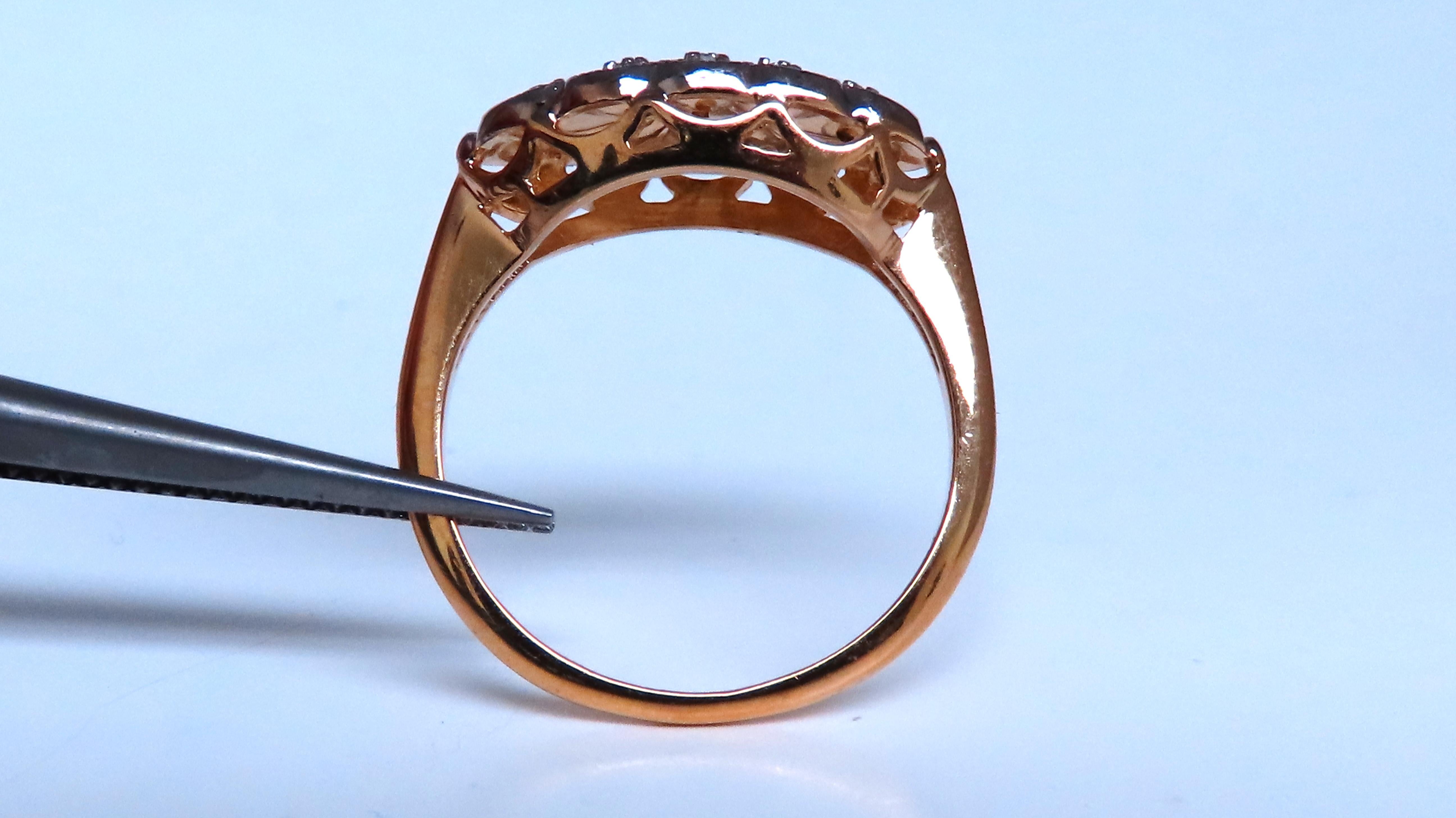Anello vintage europeo da .04ct restaurato in oro 14kt 41147 in vendita 1