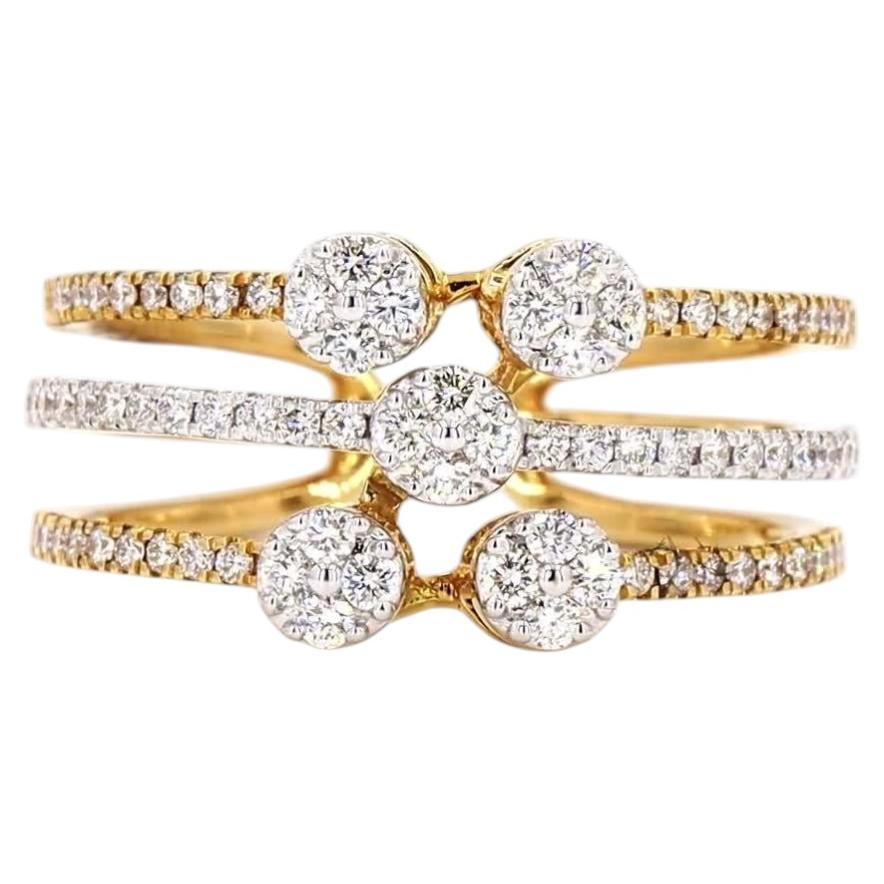 Goldring mit einem runden Diamanten im Brillantschliff von 0.5 Karat