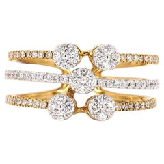 0.5 Carat Round Brilliant Cut Diamond Gold Ring