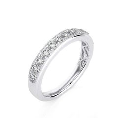 0.5 Ct Diamonds in 14K White Gold 1981 Classic collection Wedding Band Ring
