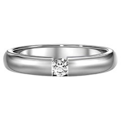 0.5 ct Round diamond moissanite 14k gold ring