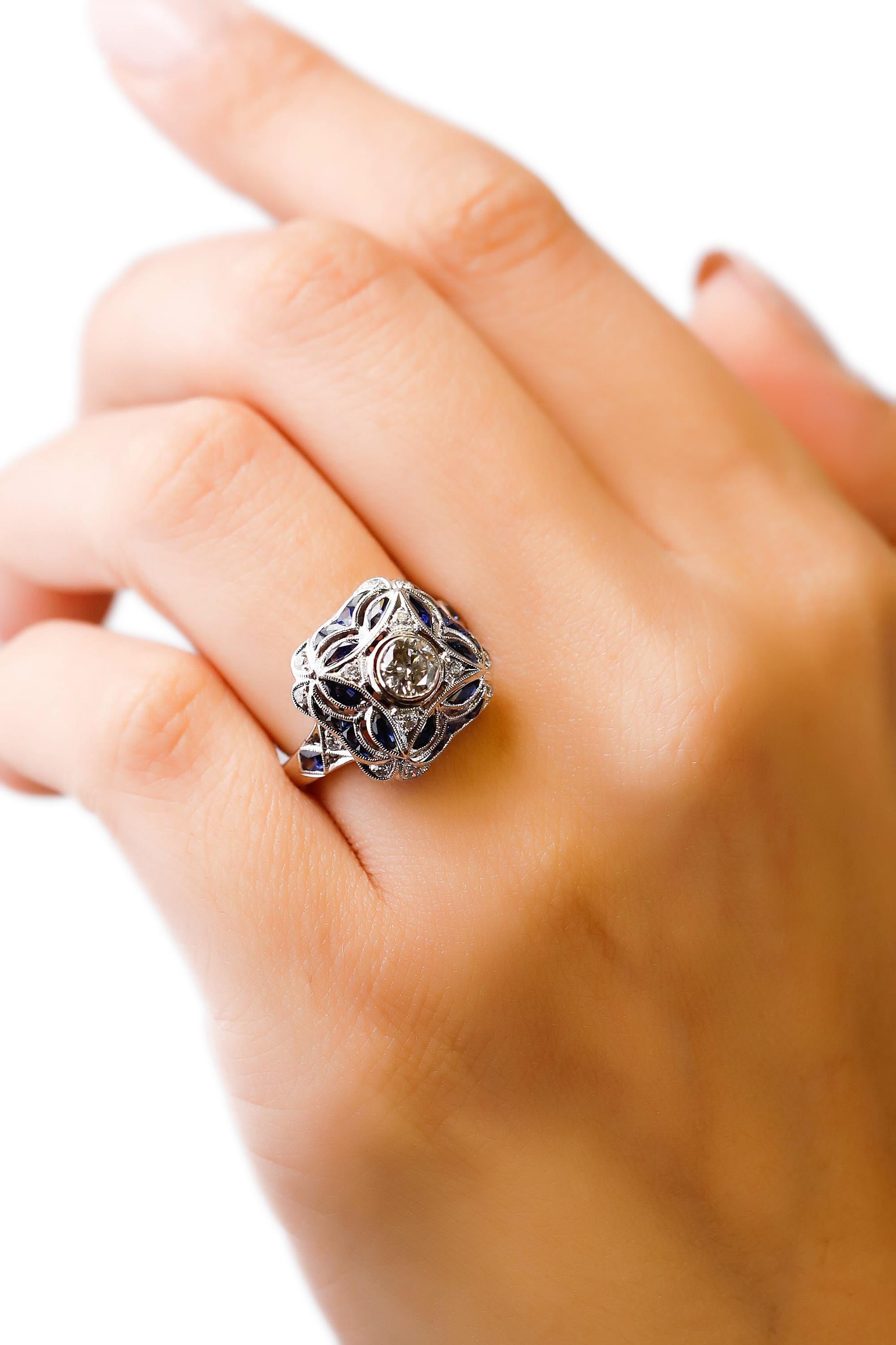 0.7 carat ring