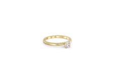 0.5 ct solitaire moissanite 14k gold ring
