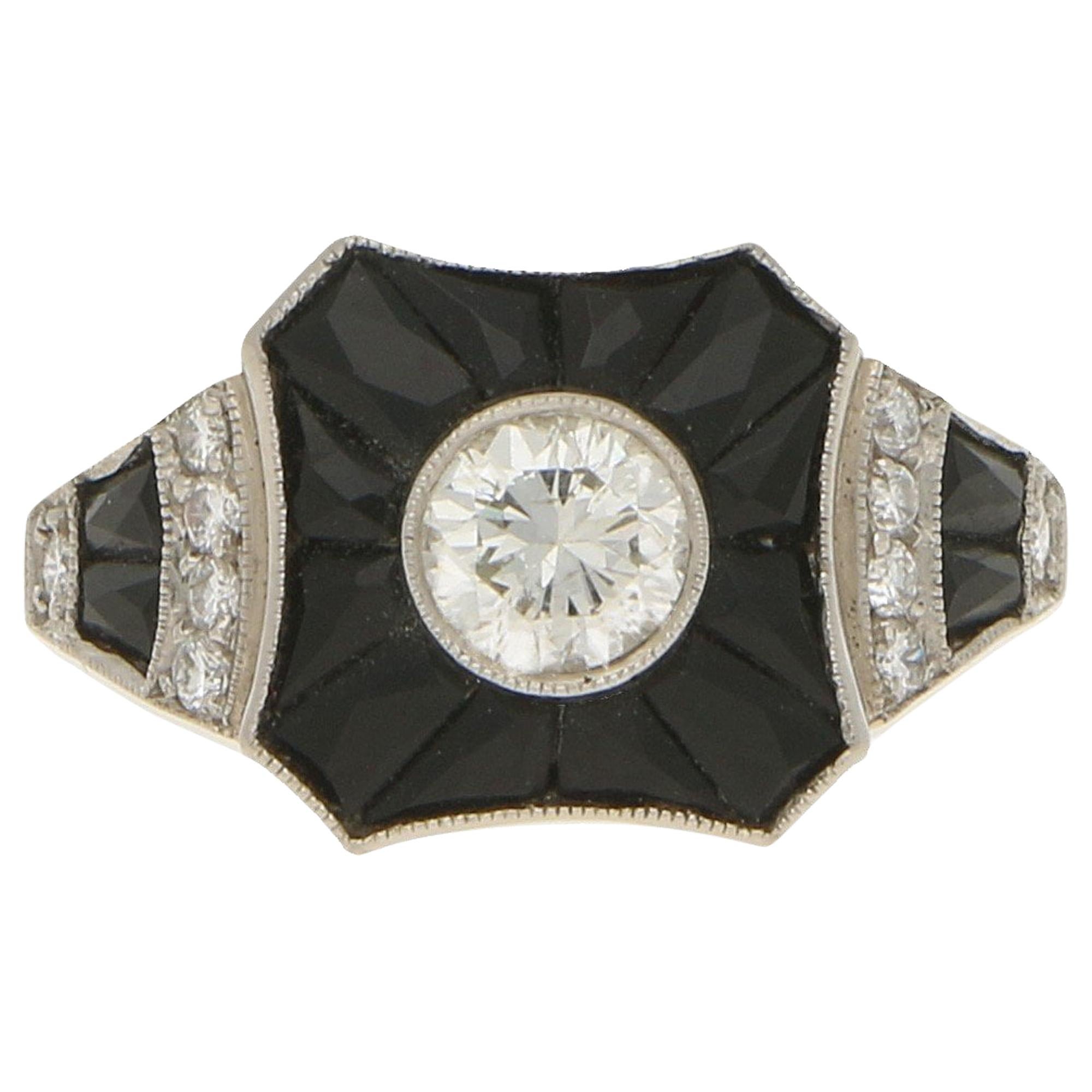 Antique Onyx Engagement Rings - 51 For Sale at 1stdibs