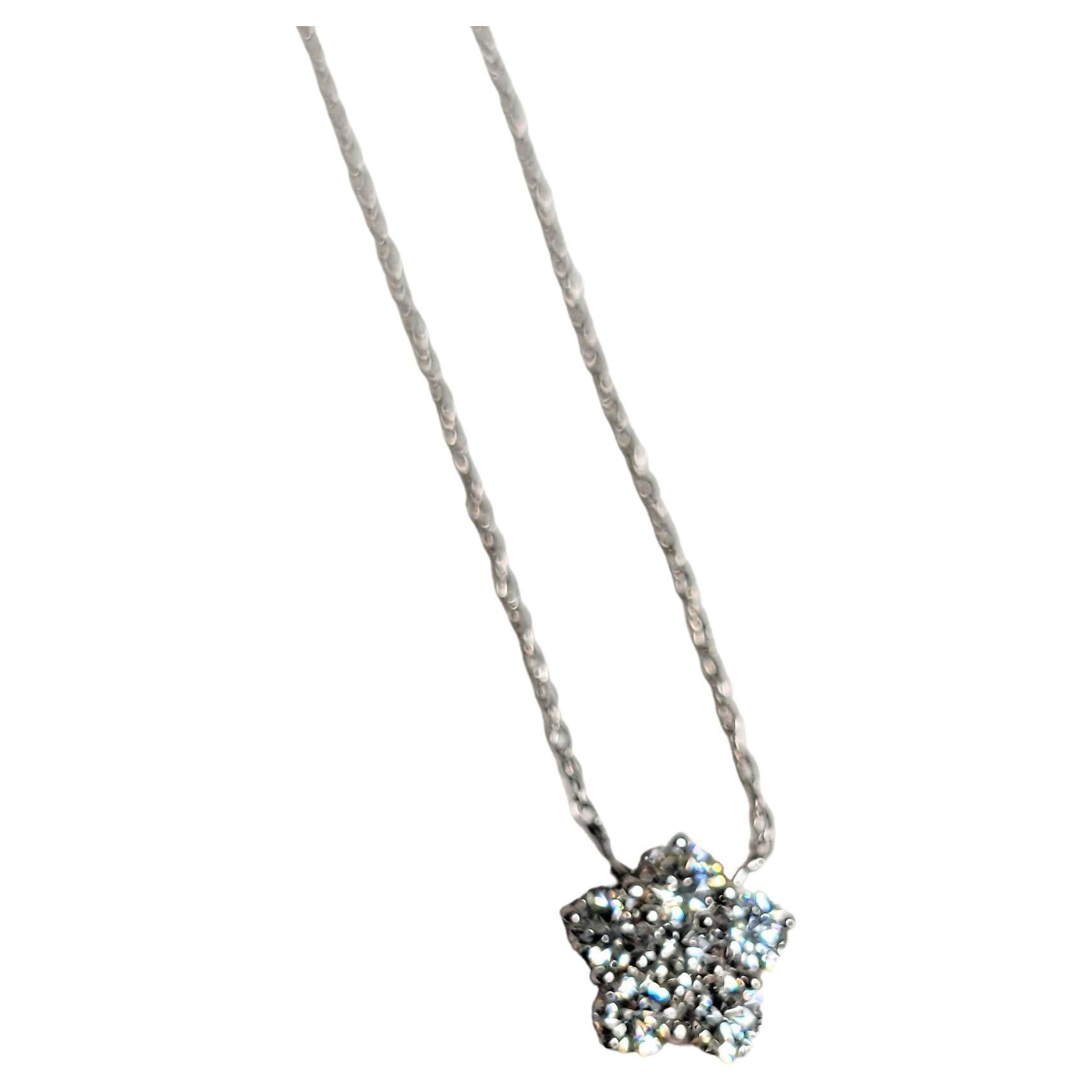 0.50 Carat Diamond Flower Necklace